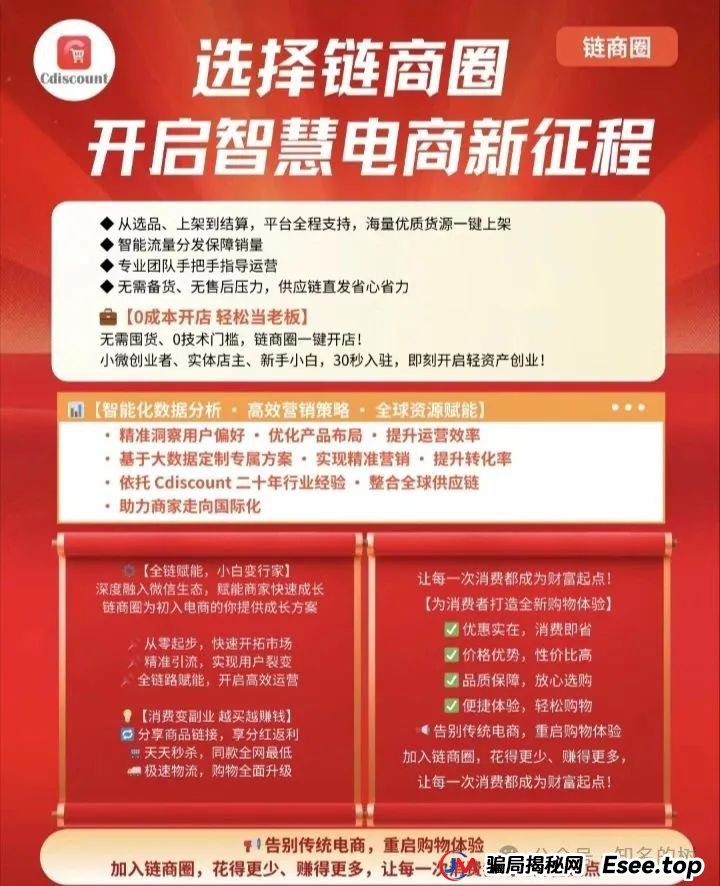 迪斯康特链商圈资金盘曝光：假借法国Cdiscount名义疯狂敛财