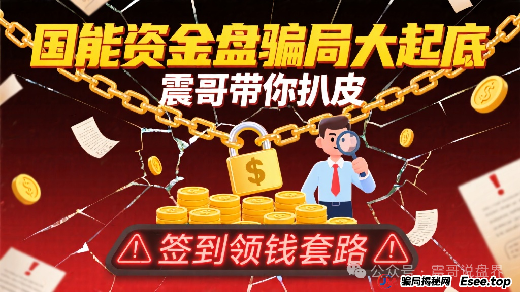 国能资金盘骗局大起底：震哥带你扒皮＂签到领钱＂套路